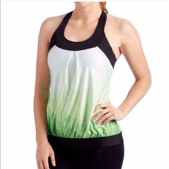 Moxie Cycling Green Summit Layered Tank Top - Picture 1 of 4
